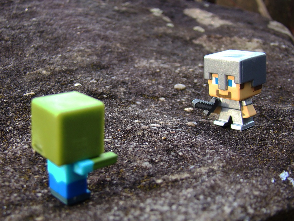 Minecraft je populární hra.